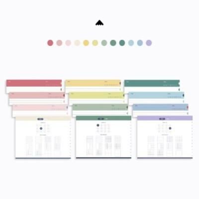 12탭 DIY 필기노트세트 가로형