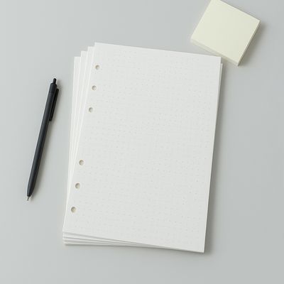 6공 도트 A5 다이어리 속지 135매 리필내지