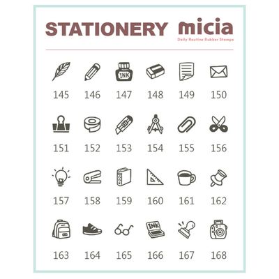 미시아 MICIA 다꾸 스탬프 (문구용품) 24종