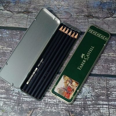 파버카스텔 고품질연필 블랙파버 6본 틴케이스 119086