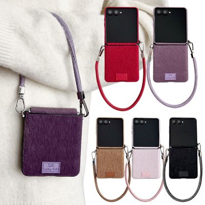 갤럭시 z플립 7 6 5 4 3 패브릭 힌지 스트랩 케이스