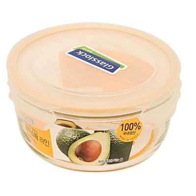 밀폐용기 원형 2050ml 투명반찬통 보관용기 유리찬통 냉장고용기(WFPDJPI)
