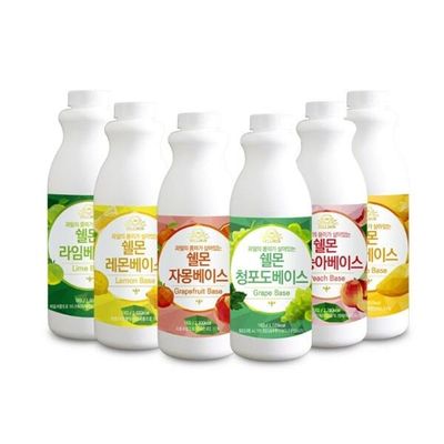 쉘몬 과일 농축액 베이스 1kg 원액 시럽 음료베이스