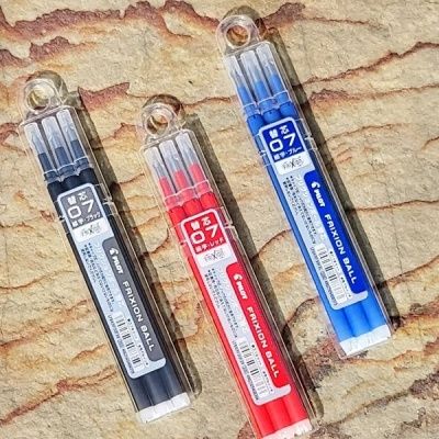 파이롯트 프릭션 0.7mm 단색볼펜 리필심 KRF30F 3입