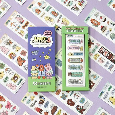 에브리 홀리데이 스티커 ver.4 50장 세트