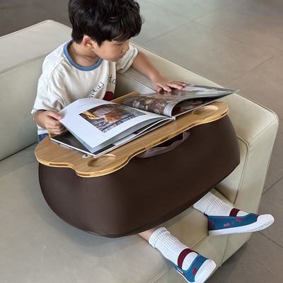 힐링베어 쿠션테이블 프리미엄 3세대 딥브라운