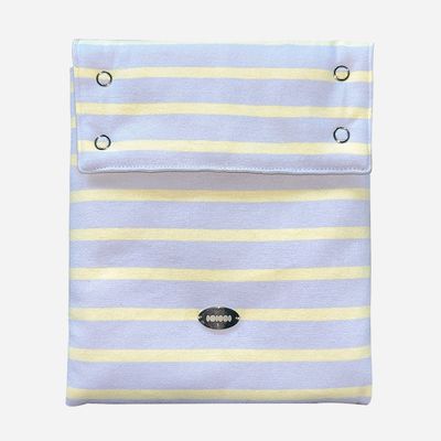 Book pouch [Lavender Yellow Stripe]
