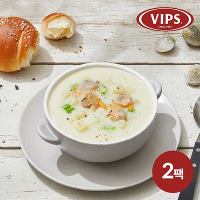 [빕스] 클램차우더스프 200g 2팩
