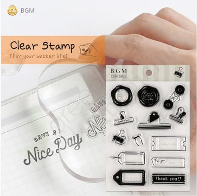 [BGM]다꾸-클리어 스탬프1(클립)/BT-CS016