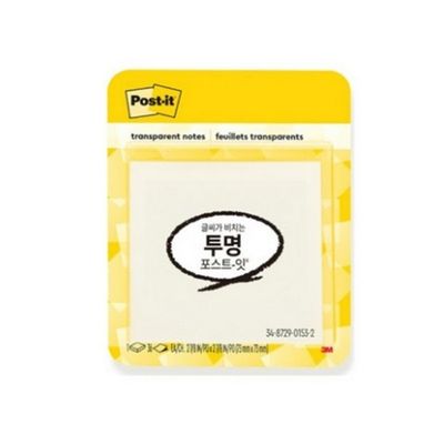 3M 포스트잇 투명노트 600-TRSPT 73X73