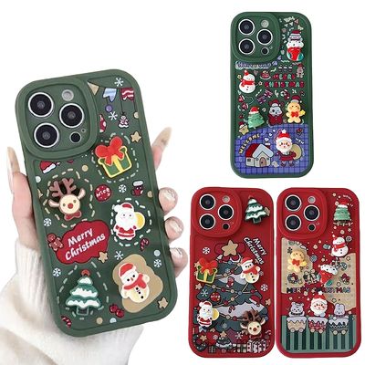 아이폰 큐트 크리스마스 선물 입체 레진 데코 케이스