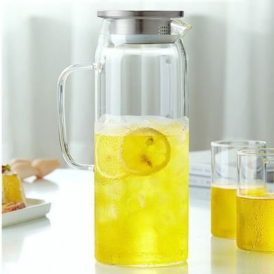 GDM 내열유리 스텐 뚜껑 물병 1.1리터(WFFGQUY)