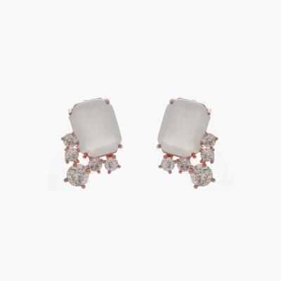 제이로렌 M02627 글로리데이 사각 크리스탈 귀걸이