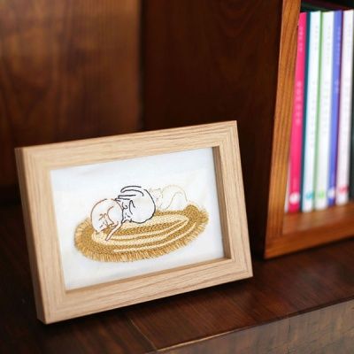 프랑스자수 자수액자 DIY 키트 - 돼냥이 세마리