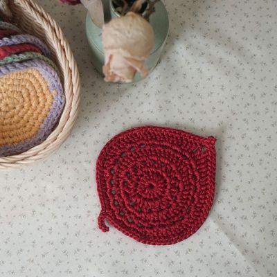 알로카시아 컵받침 - 코바늘 키트 (4개 완성) 