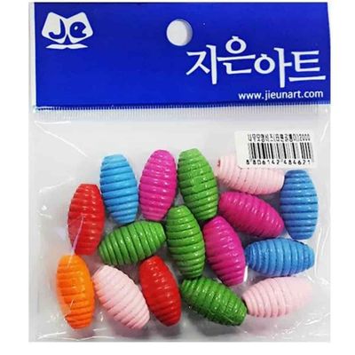 나무비즈 타원골뱅이 미술재료 나무소품 타원모양 목공놀이(WFPDELD)