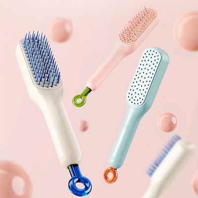 매직 원터치 헤어브러쉬 휴대용 빗 미니빗 E608-O