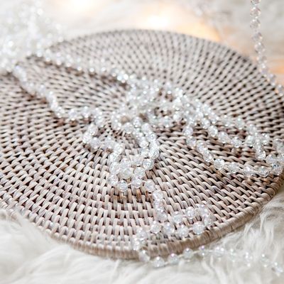 [1+1] 크리스마스 비즈 가랜드 레인보우 8mm/길이 10m