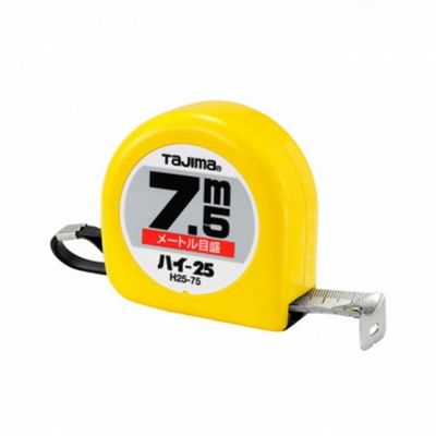 타지마 수동 줄자 7.5m H25-75 워킹자/줄자