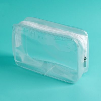 클린 사각 투명 파우치/ 물놀이 수영가방