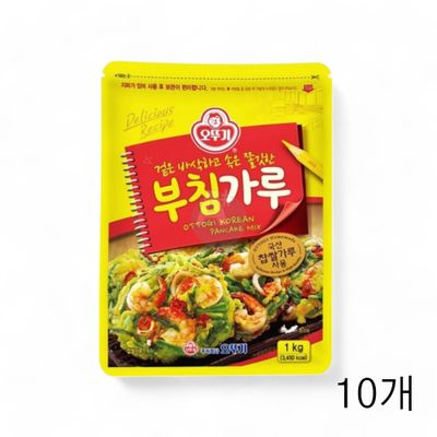 WL 오뚜기 부침가루 1Kg X 10개 식자재 바삭한 부침용 분말가루 제사음식 부침개 명절전(WFLQPSL)