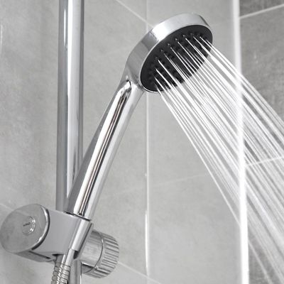 [와인앤쿡]110mm 크롬 샤워헤드 수도꼭지 겸용 수전