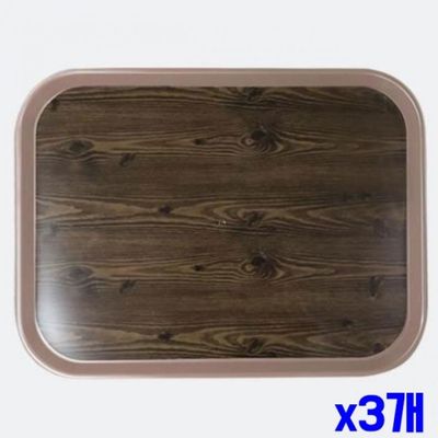 WL 목향쟁반 영업용 서빙쟁반 사각 30.5cm X3개 쟁반상(WFLPM2H)
