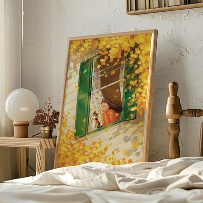 바람을 느껴봐 Feel the breeze, 케일리 작가 그림