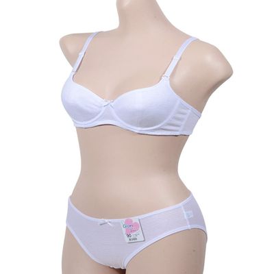 와이어 스트라이프 주니어 3단계 B컵 브라팬티세트(WFJ69RK)
