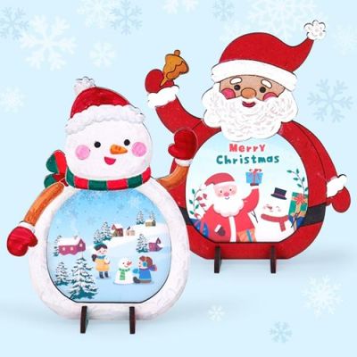 [미술샘] DIY MDF 크리스마스 캐릭터 장식품