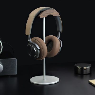 헤드셋 이어폰 원목 거치대 헤드폰 스탠드