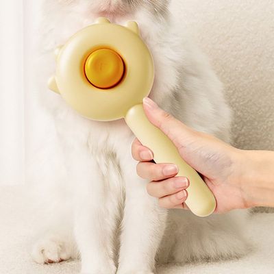 반려동물 원터치 브러쉬 빗 강아지빗 고양이빗 펫용품 애견빗(WFKWHVW)