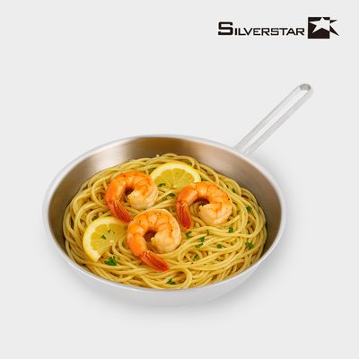 Aha 304 통3중 무연마제 핸들형 스텐팬 후라이팬 28cm