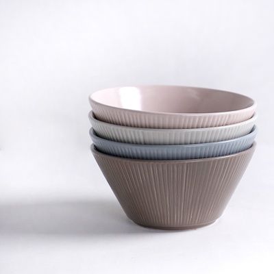 라일 국산 도자기 대접, 국그릇 4color