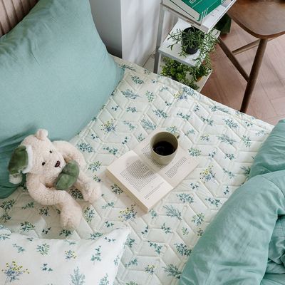 더블리 리프메들리 모달 논슬립 침대패드 Q