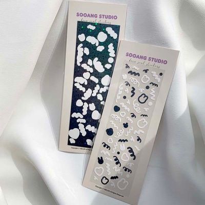 홀로그램 파티페티 모노 스티커