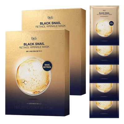 [닥터지] 블랙 스네일 레티놀 링클 마스크 5P x 2세트