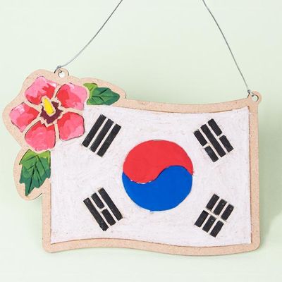 [미술샘] DIY 우드 클레이 태극기 (2인용)