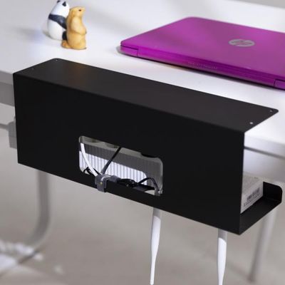 무타공 멀티탭 거치대 특대형 화이트 그레이 베이지