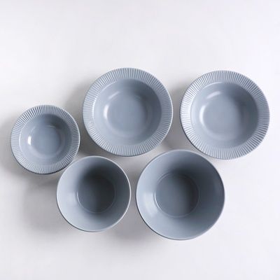 라일 국산 도자기 1인 식기세트 5p 4color