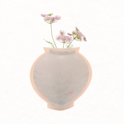 달항아리 패브릭 화병