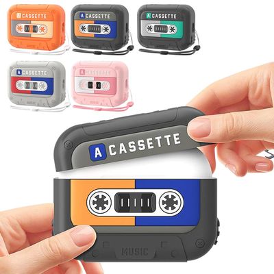 에어팟 4 3 2 1 프로 카세트 테이프 스트랩 케이스