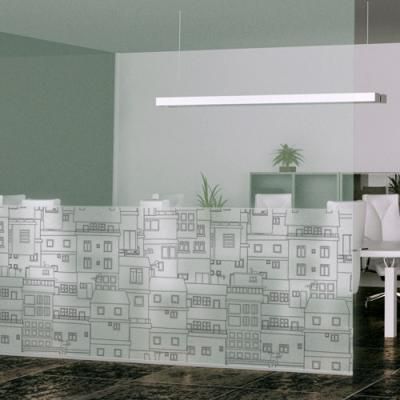 cg048_m-무점착유리시트_옹기종기모여있는집들_글라스시트지