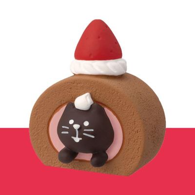 concombre 코코아 롤케이크 고양이