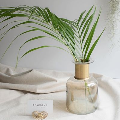 아레카야자잎 3장 생화 인테리어소품