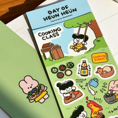 데이오브흔흔 태국여행 쿠킹클래스 씰스티커