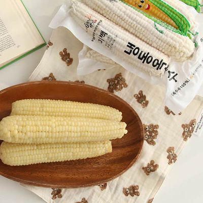 [프레시팜] 강원도 삶은 찰옥수수 3개입x2팩/12~16cm