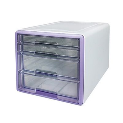 카파맥스 포인트 미니 소품함 서류함 4단 라벤더