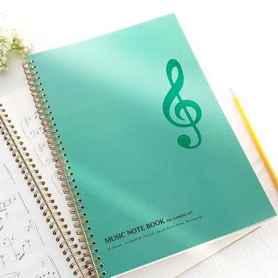 A4 음악노트(작곡노트,오선노트) 60매 - 높은음자리표