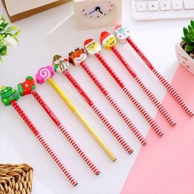 캐릭터 크리스마스 지우개 연필
